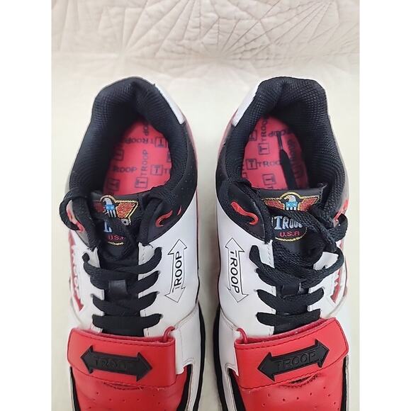 Troop Men's Cobra White | Black | Red Low-Top Sneakers UEC Size US 8 - Picture 5 of 8